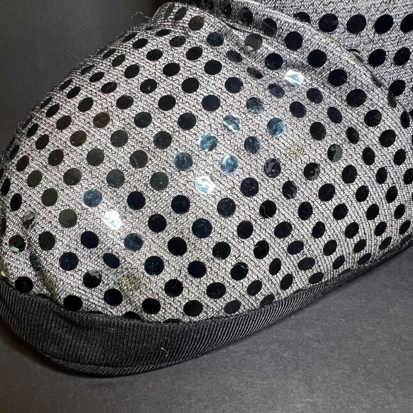 PTI Group 2014 Black Sparkle Polka Dot Faux Fur Boot Purse Tote Bag w/ Handles - Picture 4 of 9